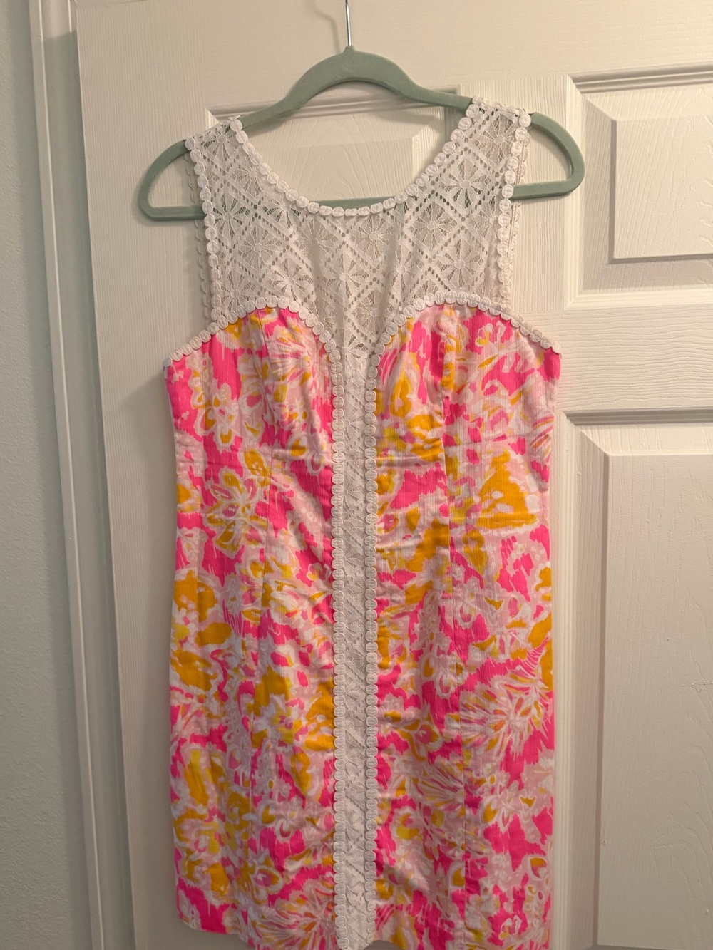 Lilly Pulitzer Pink Lace Dress Top